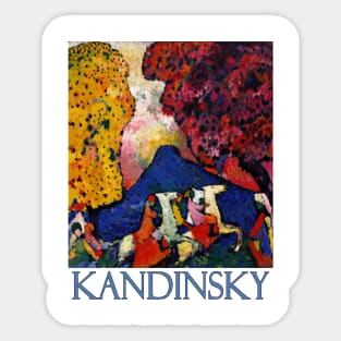 Blue Mountain by Wassily Kandinsky Sticker